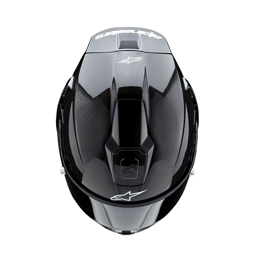 Alpinestars Supertech R10 Helmet Solid Black Carbon Matte/Gloss