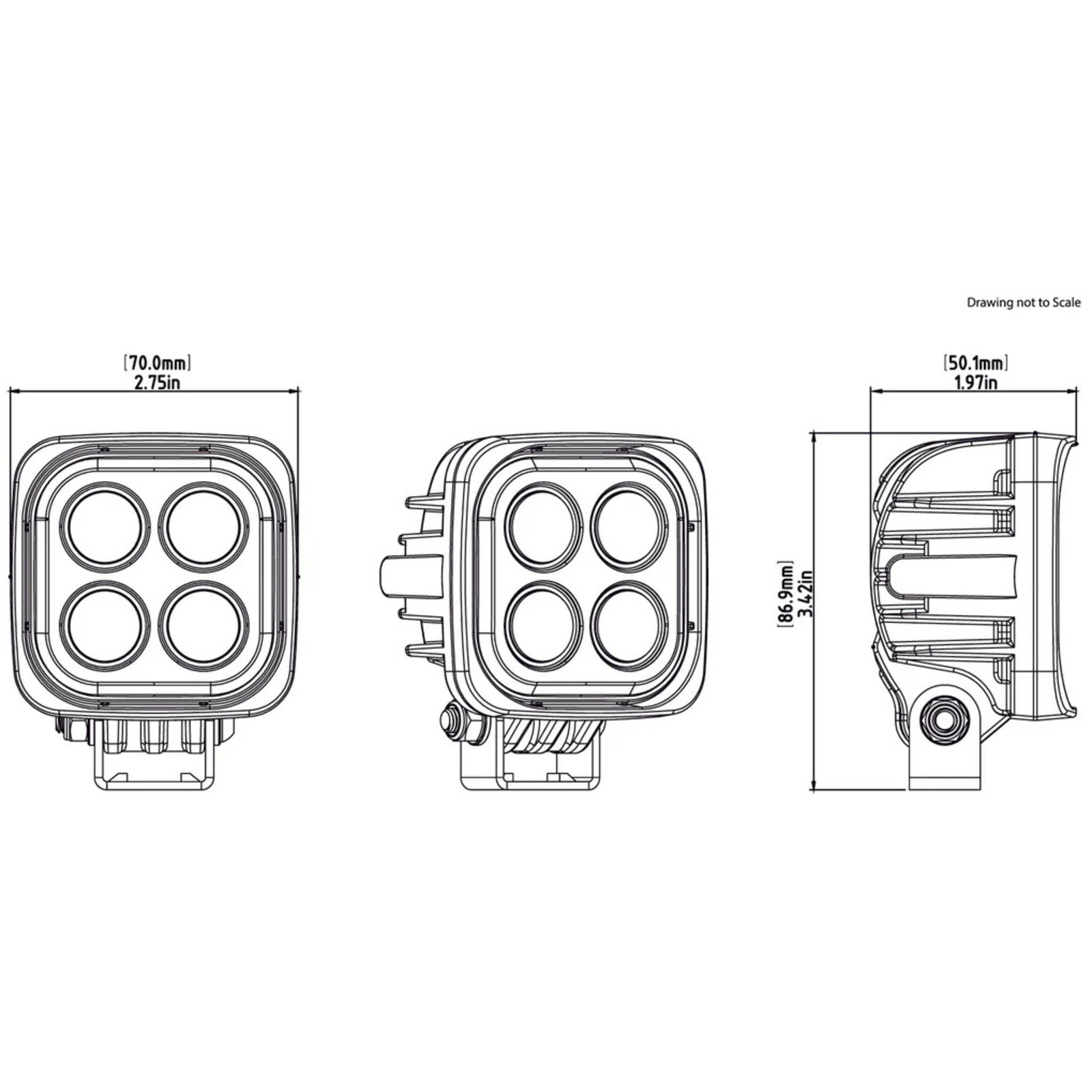 Denali S4 Led Light Pod - DataDim™ Technology - Single - Image 4