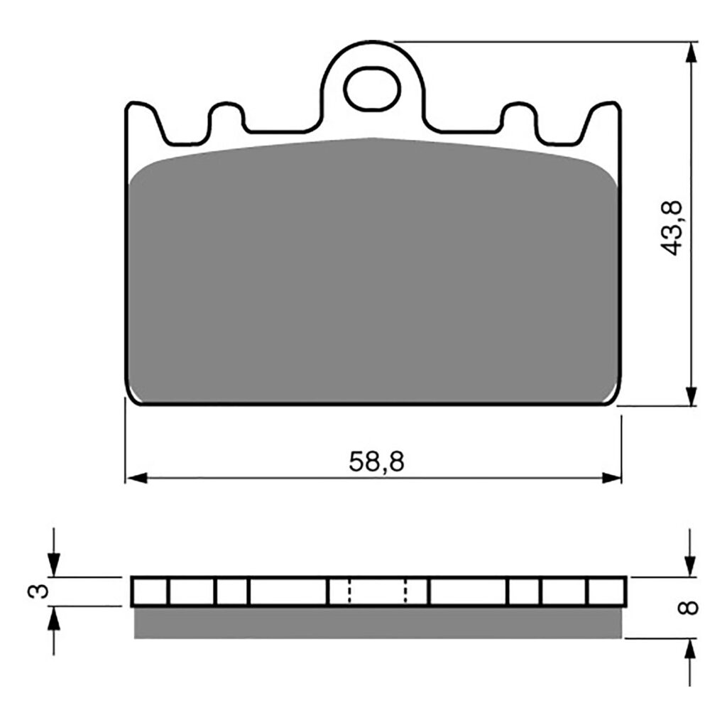 BRAKE PADS GOLDFREN SINTERED SPORTS GF090 - S3 ( PH101 )