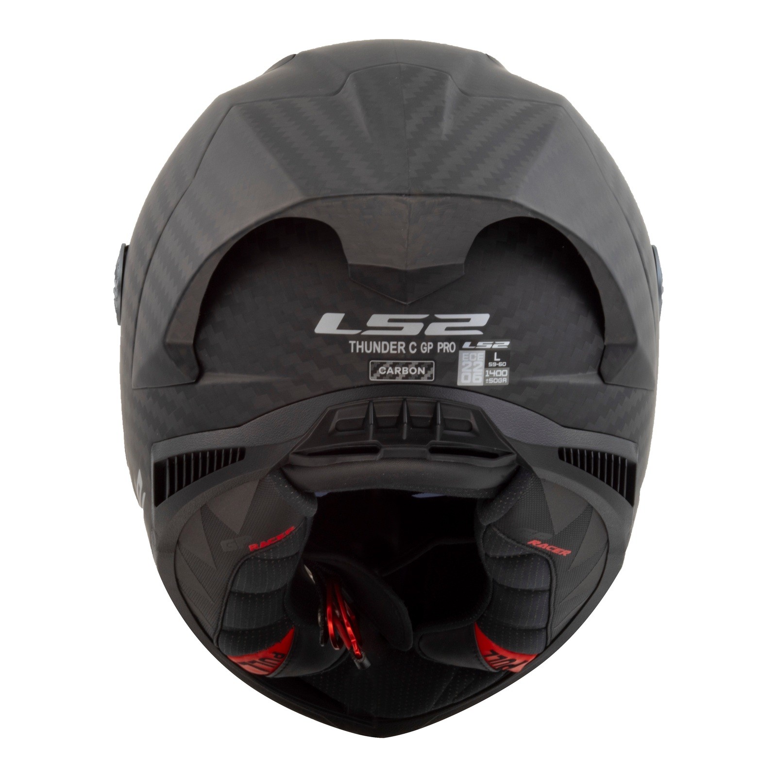 LS2 FF805 Thunder GP Pro Road Helmet Matte Black - Image 4