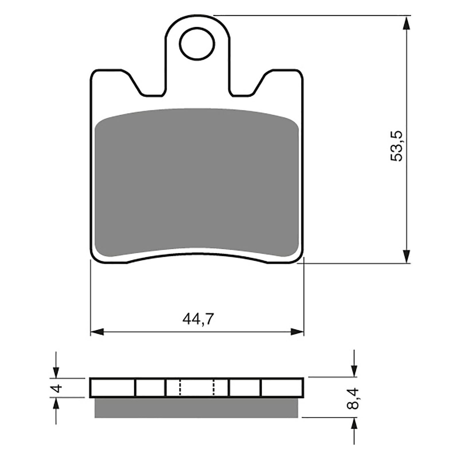 BRAKE PADS GOLDFREN SINTERED SPORTS GF326 - S3 ( PH366 ) - Image 1