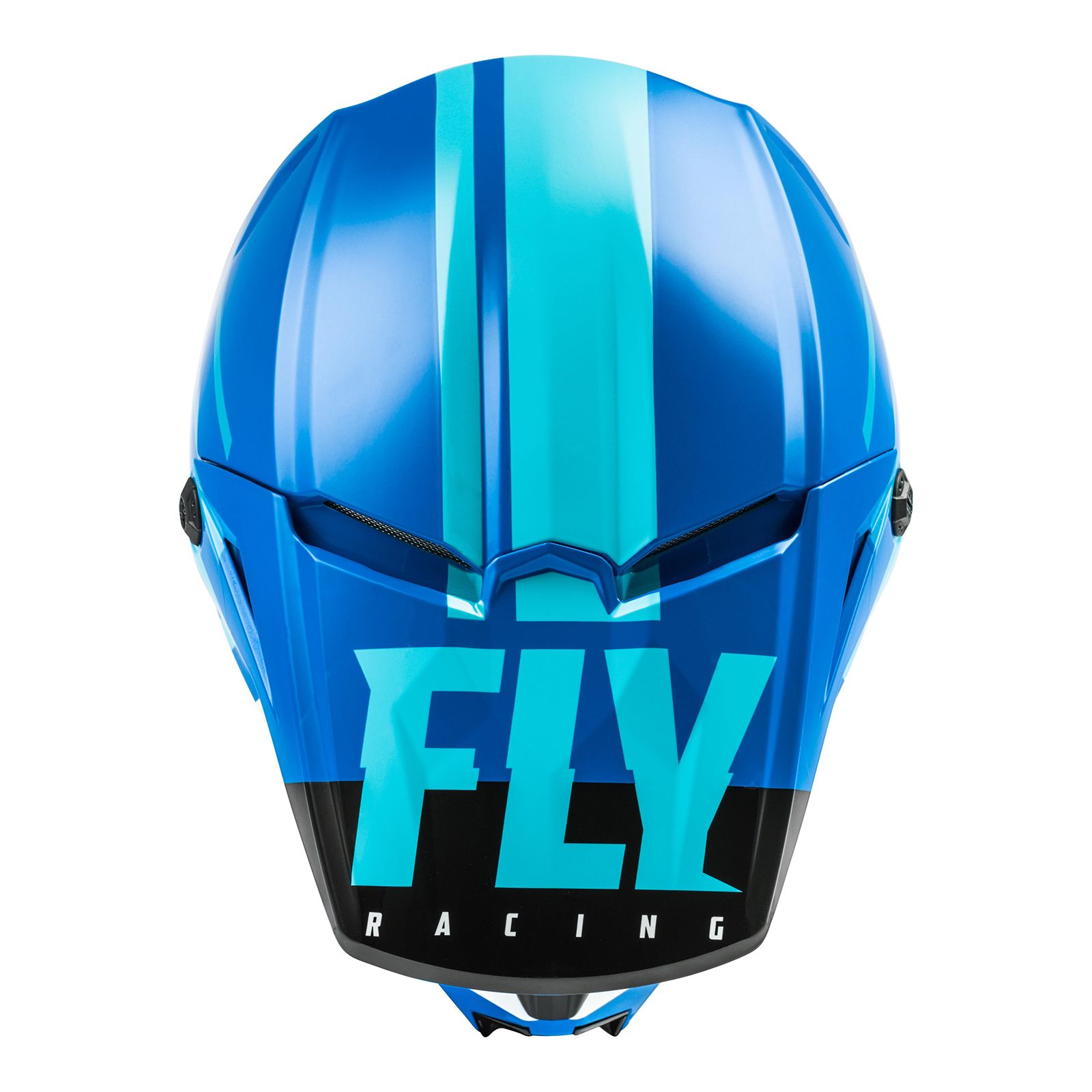 Fly Kinetic Thrive Motocross Helmet Blue/White - Image 4