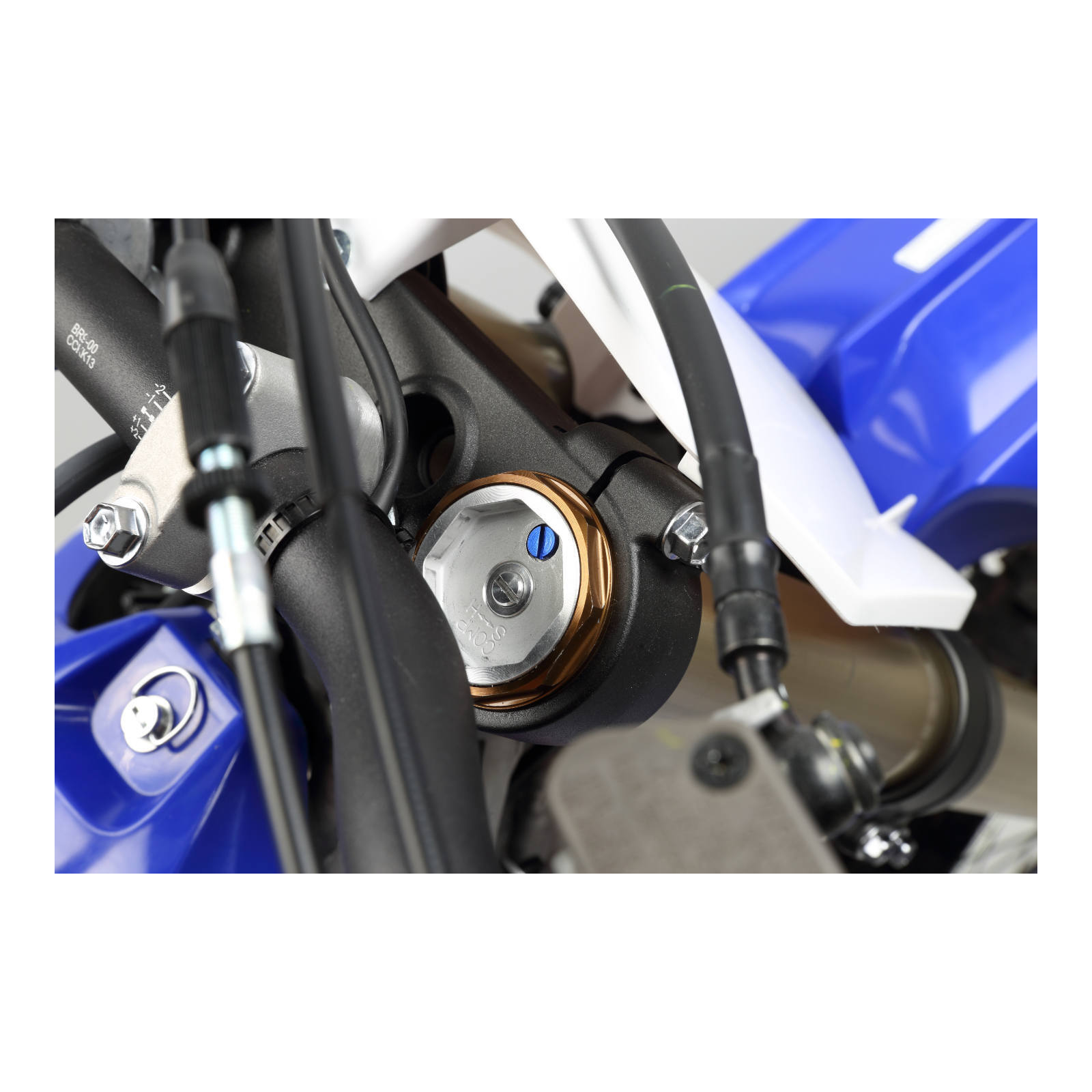 Zeta Front Fork Air Valve Cap Screw KYB/Showa - Blue 2pcs - Image 3
