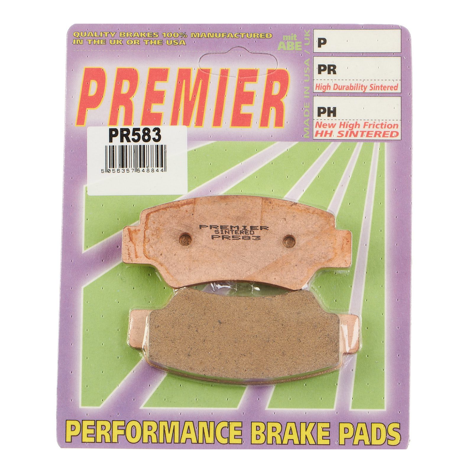 PREMIER BRAKE PADS FULL SINTERED MOTO X PR583 - CF - Image 1
