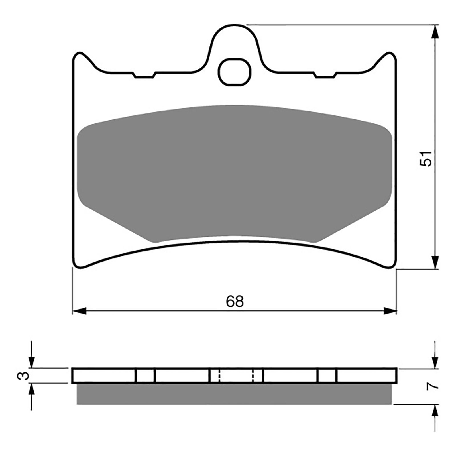 BRAKE PADS GOLDFREN OFFROAD RACING GF019 - K5 ( PR119 ) - Image 1