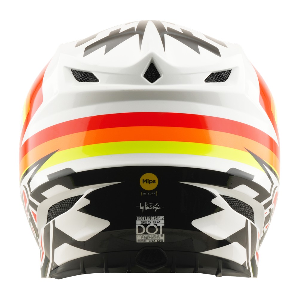 Troy Lee Designs SE5 Polycarbonate Motocross Helmet Dash Orange
