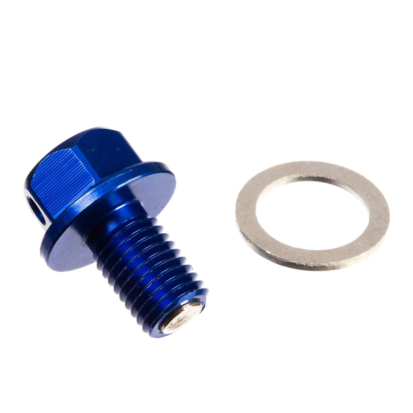 WHITES MAGNETIC SUMP PLUG BLU M10 x 15 - P1.5 - Image 1