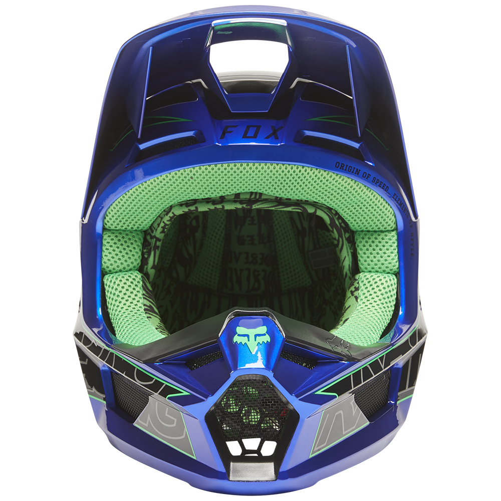 Fox V1 Peril Motocross Helmet Blue