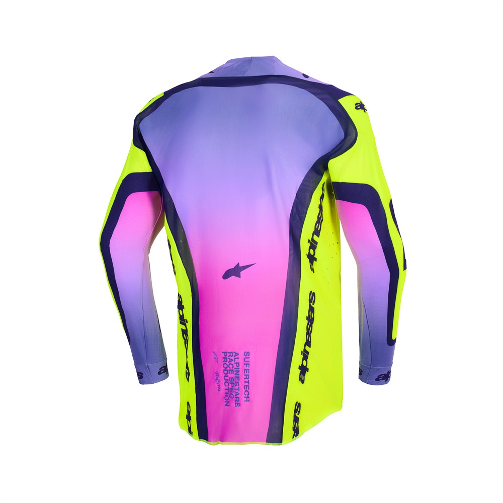 Alpinestars Supertech Vista Motocross Jersey Yellow/Purple/Black