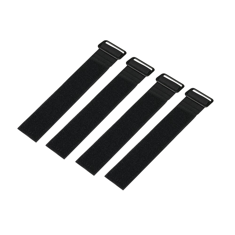 Nelson Rigg Saddlebag Plate Hook n Loop Strap Kit 4 Pack Black