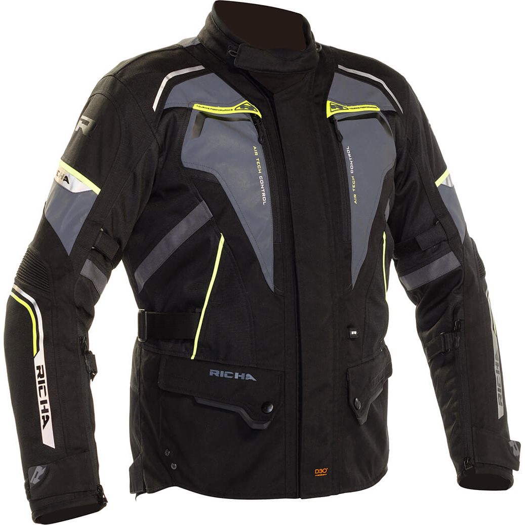 Road Jacket Richa Infinity 2 Flare Black/Gun - Image 3