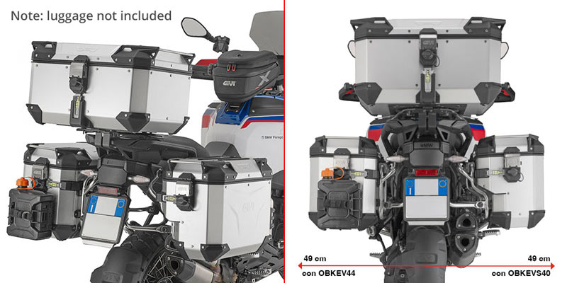 GIVI SIDE RACK ONE-FIT (OBK EVO S) BMW R1300 GSA '25-> STAINLESS