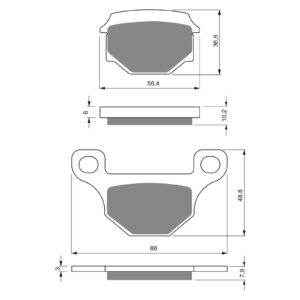 BRAKE PADS GOLDFREN SINTERED SPORTS GF289 - S3 ( P130 ) - Image 1