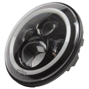 WHITES LED HEADLIGHT INSERT 7" with H4 Plug , e-mark - Image 1