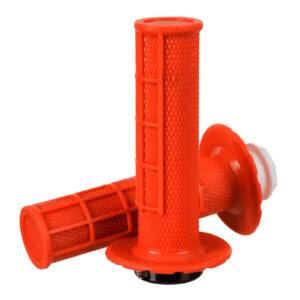 Whites Lock On Grips - Half Waffle - Orange (with 6 Cams) - Image 1