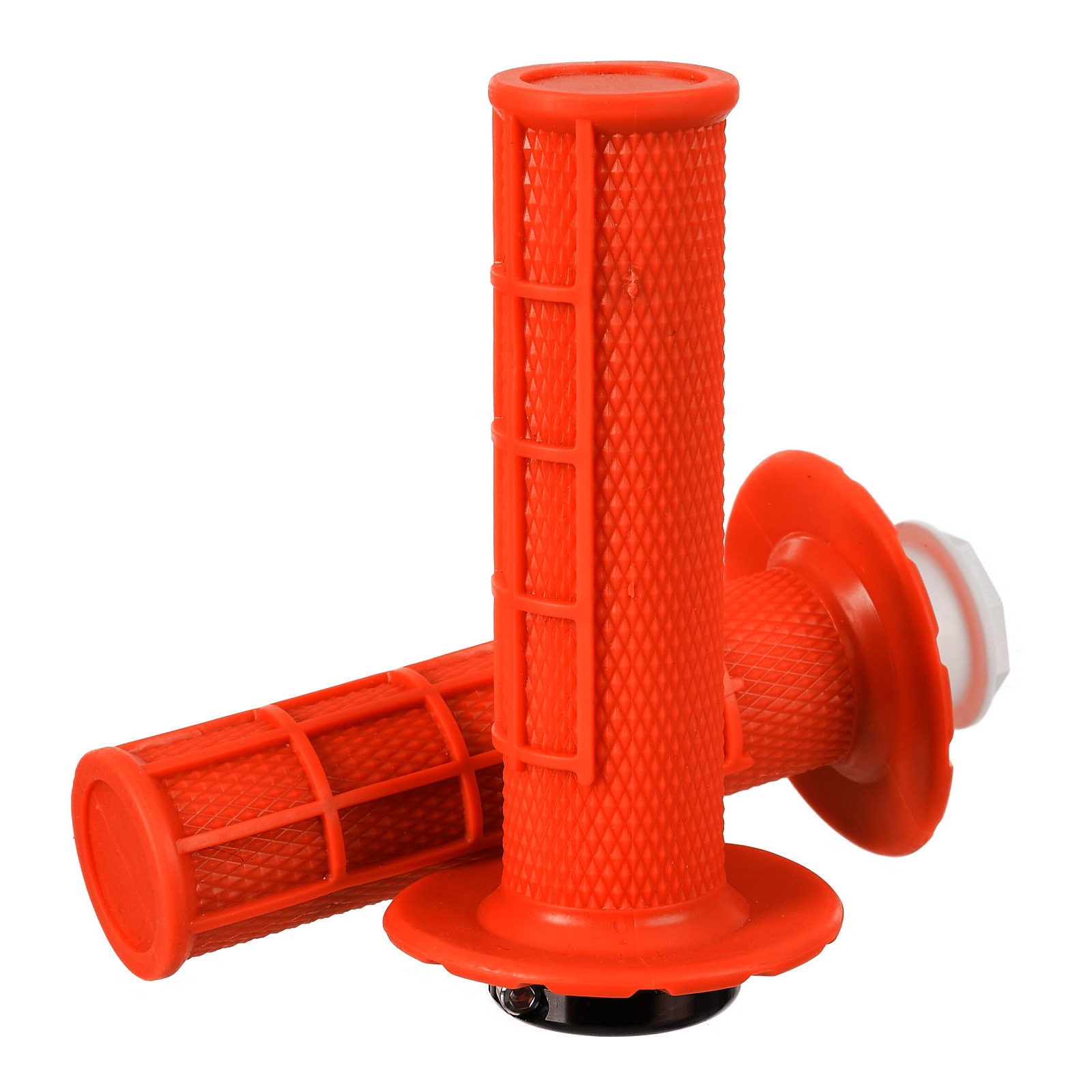 Whites Lock On Grips - Half Waffle - Orange (with 6 Cams) - Image 1