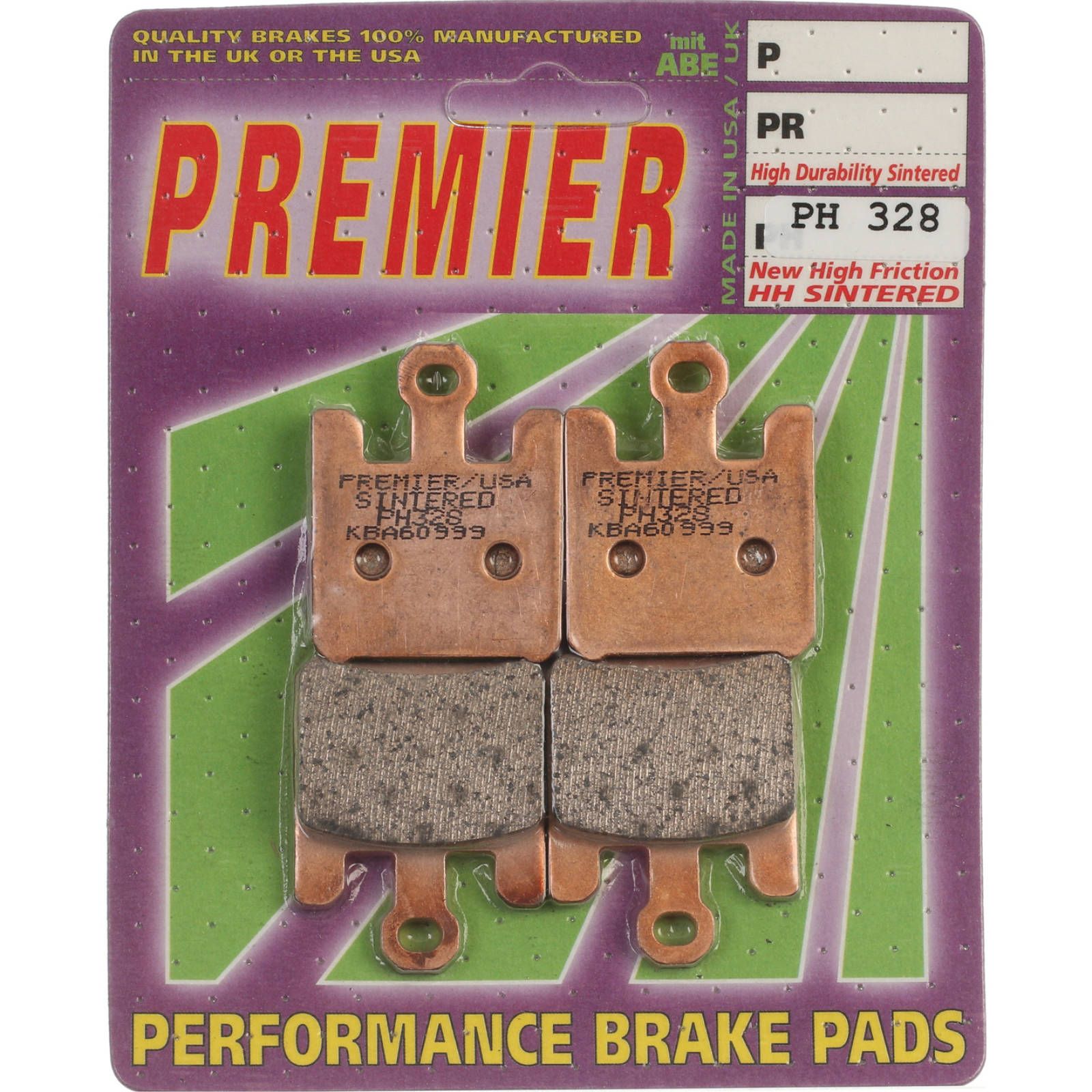 PREMIER BRAKE PADS HI-PERF SINT PH328 - KAW - Image 1