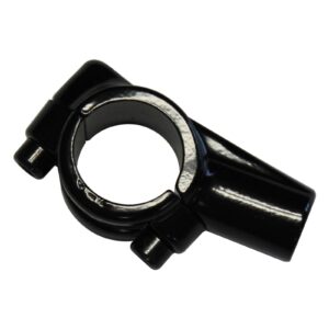 WHITES L/BRKT 2PCE MIRROR MOUNT ONLY BLK for 10mm mirrors - Image 2