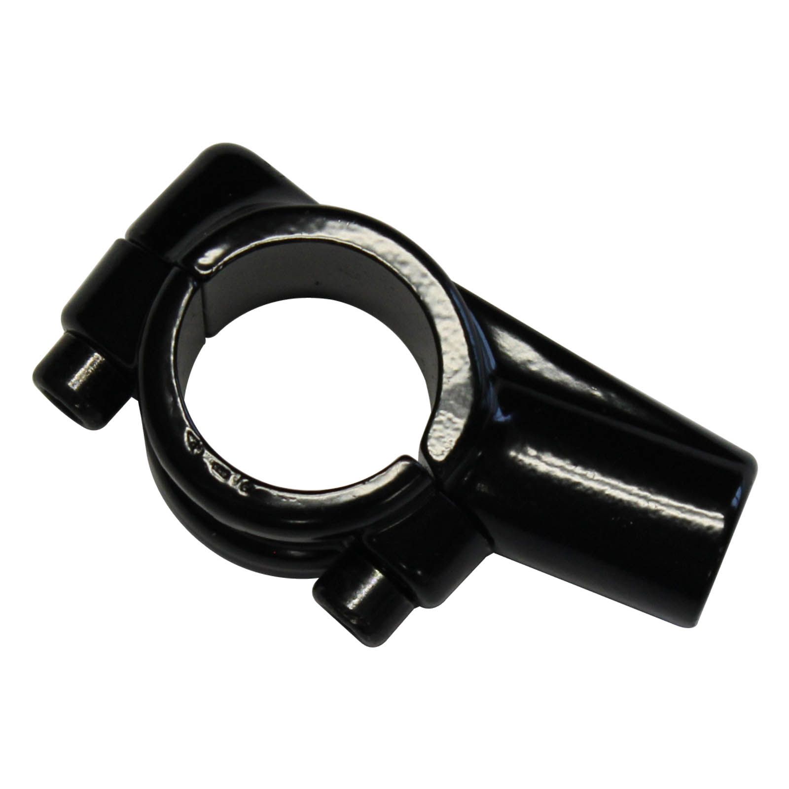 WHITES L/BRKT 2PCE MIRROR MOUNT ONLY BLK for 10mm mirrors - Image 2