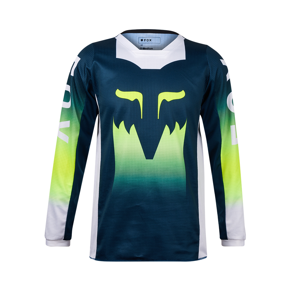 Fox 180 Flora Motocross Jersey Youth Dark Indigo
