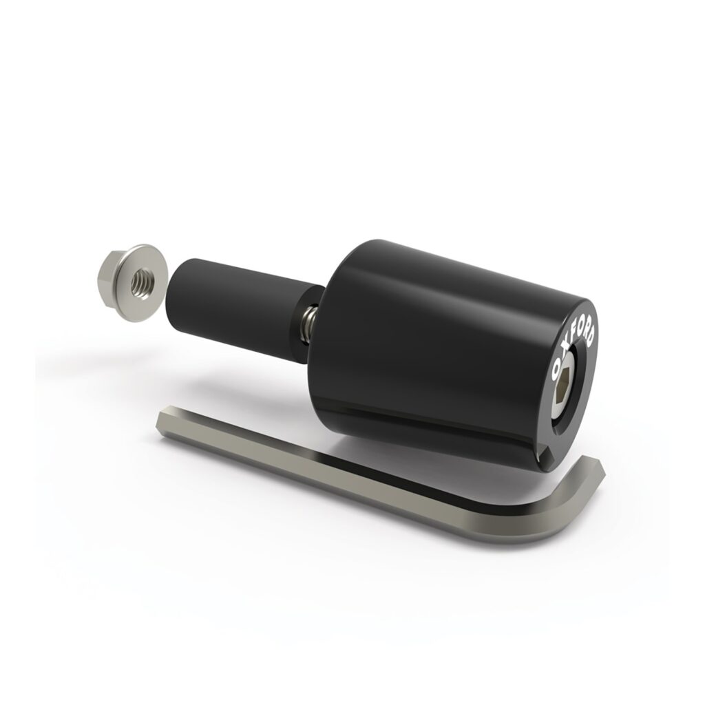 OXFORD HANDLEBAR END WEIGHTS BLK ANODISED 67g PR