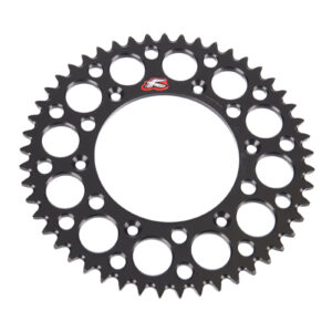 Renthal Sprocket Rear Black 49T Alloy 7075 T6 Grooved - Image 2