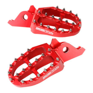 Zeta Aluminium Footpegs CRF250-450 / CRF250L M-Rally - Red - Image 2