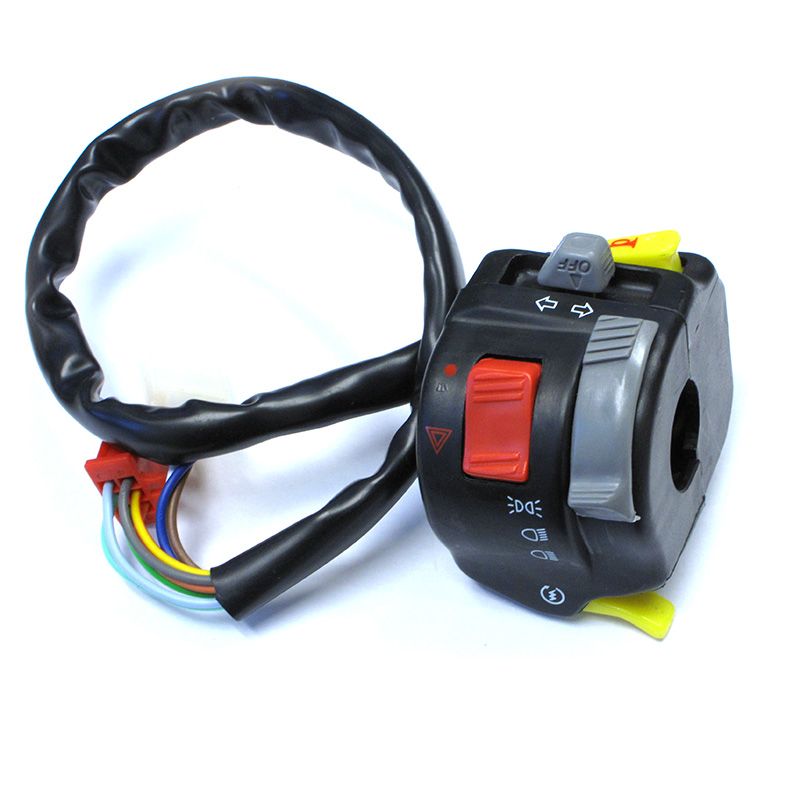 WHITES SWITCH BLOCK TURN/HEADLIGHT/HORN (49mm)