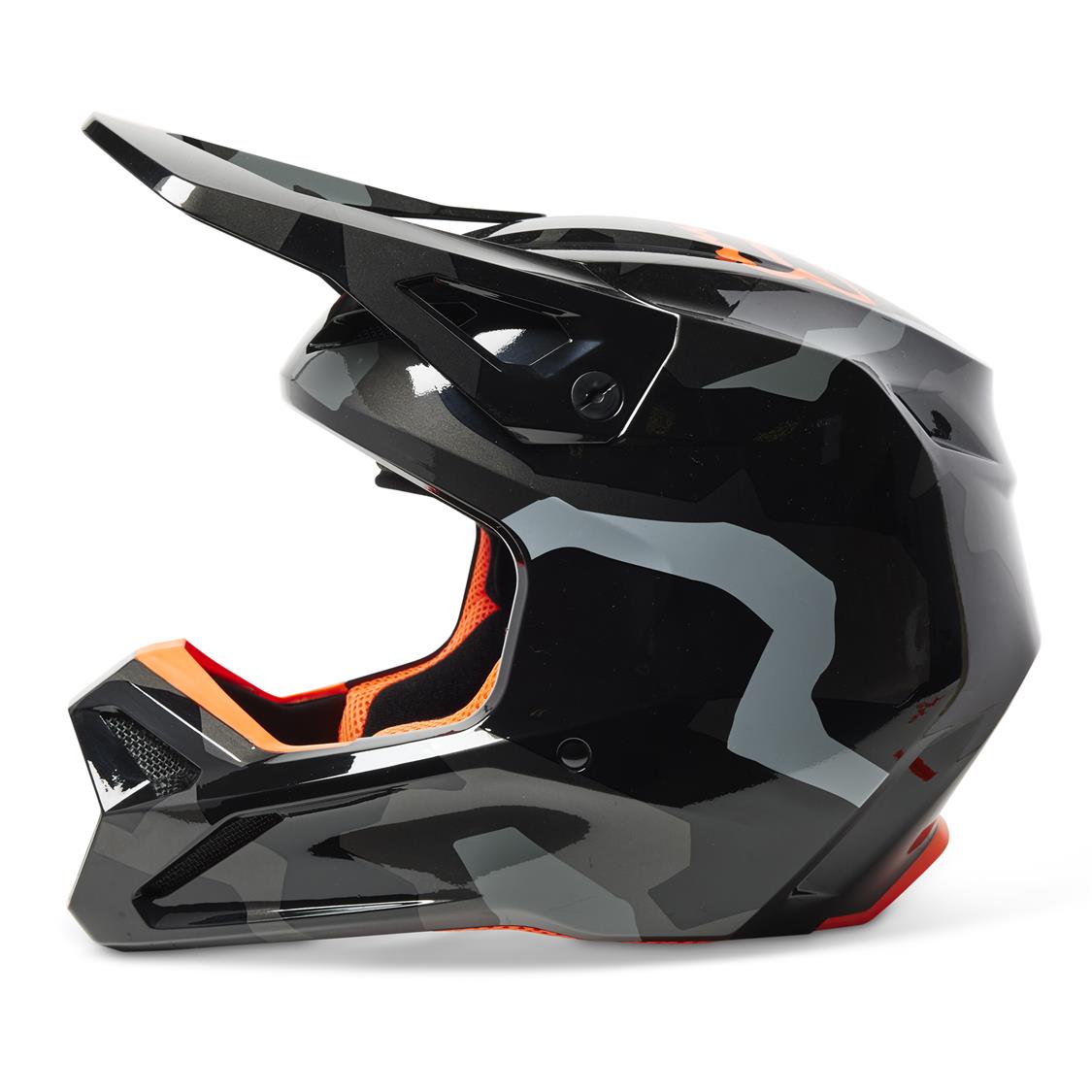 Fox V1 BNKR MIPS ECE Motocross Helmet Youth Grey Camo - Image 3