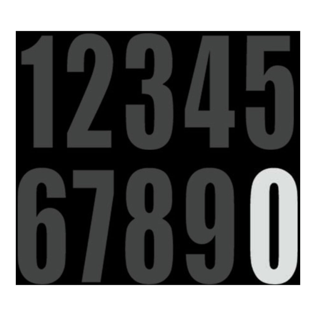 DRC Motion Standard Number MX3 White "0