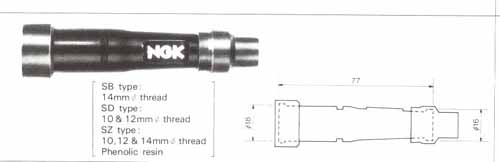 NGK plug Cap TB05EMA black    8636                         [AC]