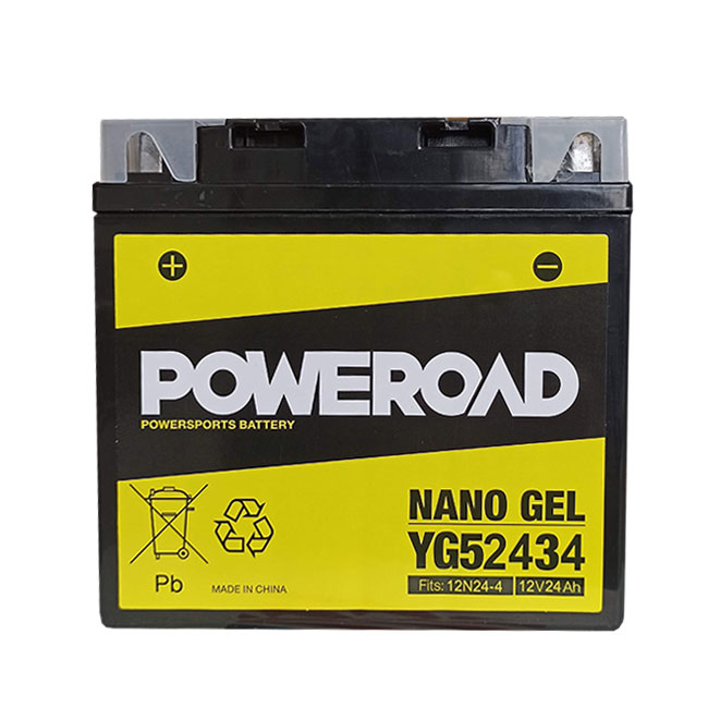 YG52434 Nano Gel battery 12N24-4 sealed Poweroad not DG [AC]
