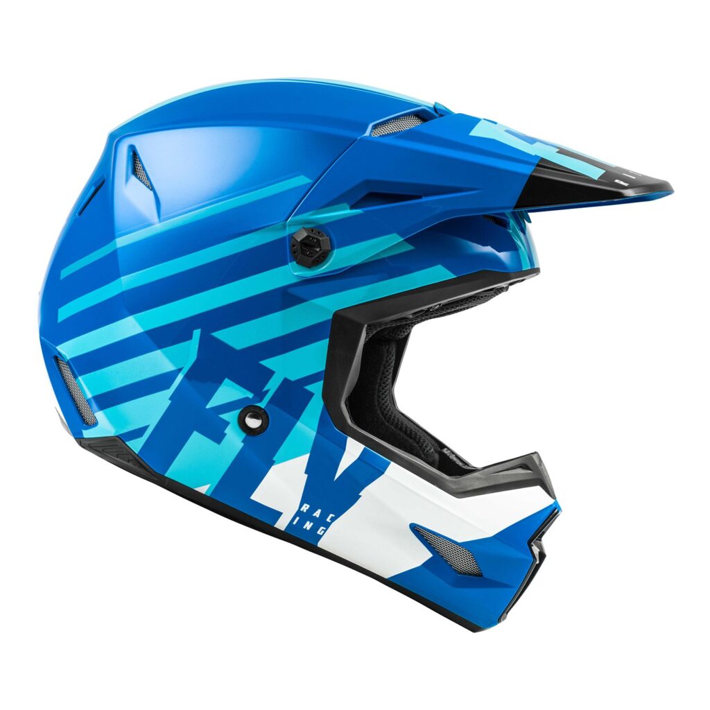Fly Kinetic Thrive Motocross Helmet Blue/White