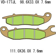 Vesrah disc pads VD177JL AX35375 []