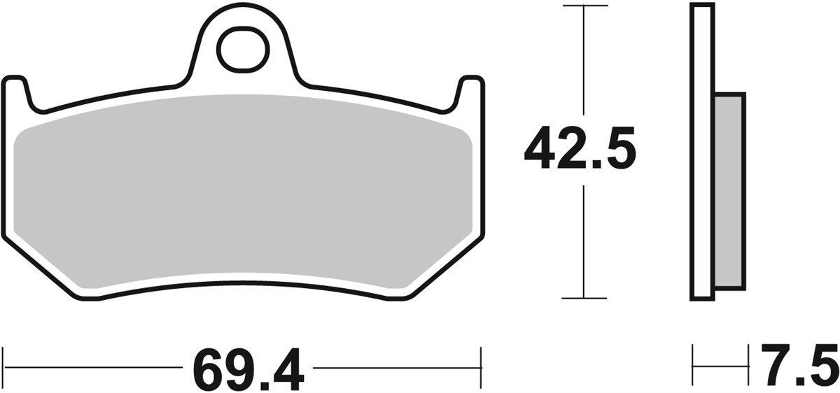 SBS 763LS Rear Brake Pads - Image 1