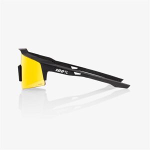 100% Speedcraft SL Soft Tact Black Sunglasses HiPER Red Mirror Lens - Image 3