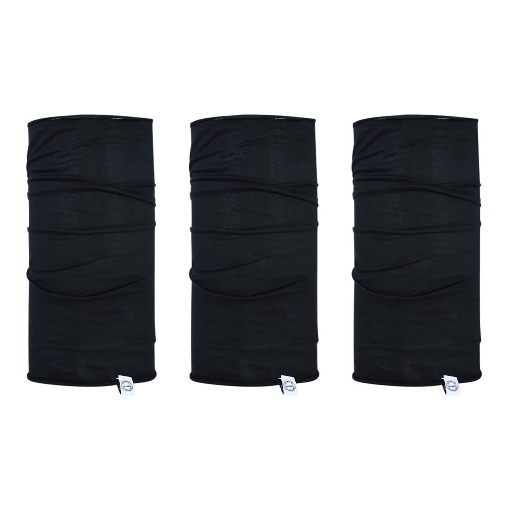 OXford Comfy Neck Tube Black/Black 3 Pack