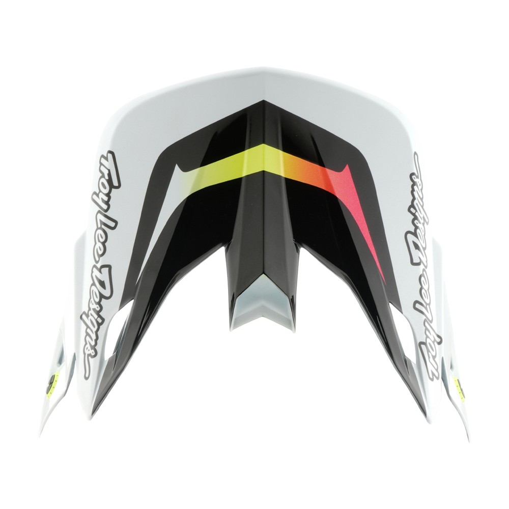 Troy Lee Designs SE5 VISOR LINED UP WHITE