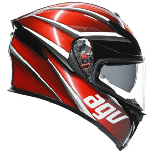 Road Helmet AGV K-5 S Tempest Black/Red - Image 2
