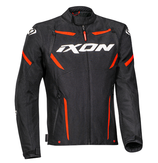 Ixon STRIKER Sport Textile Road Jacket Black/White/Red