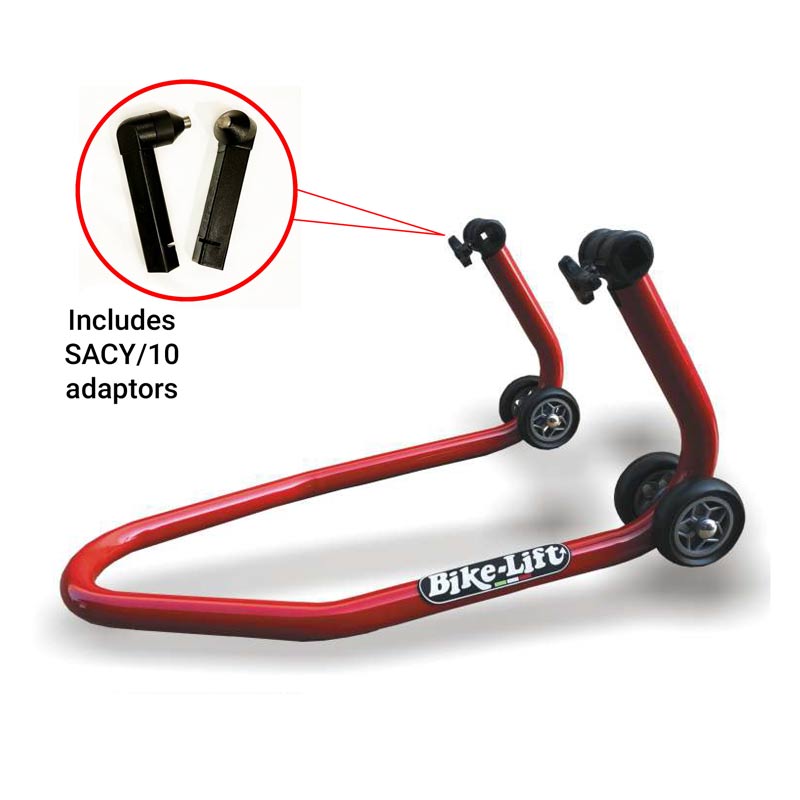 FRONT ADJ. STAND RED WITH SACY/10 OFF-LINE UNDERFORK ADAPTORS