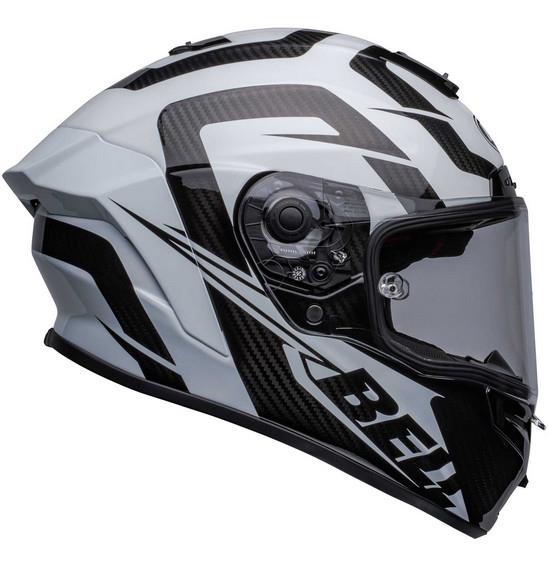 Bell Racestar DLX Labyrinth Road Helmet White/Black