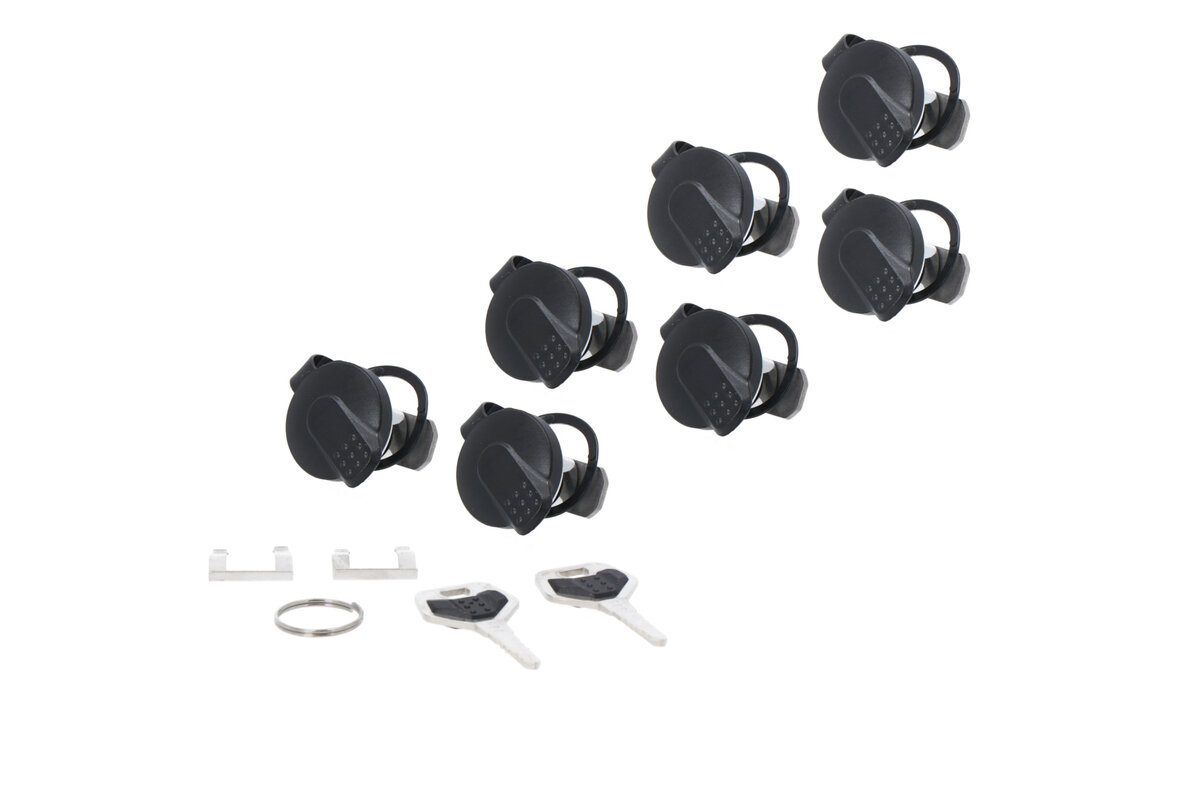 LOCK SET SW MOTECH TRAX 7 MATCHING LOCKS 2 KEYS - Image 1