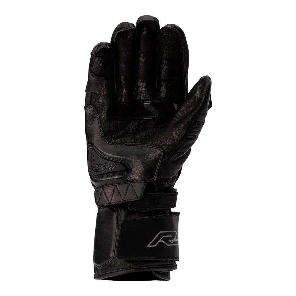 RST S1 CE Leather Road Gloves Black
