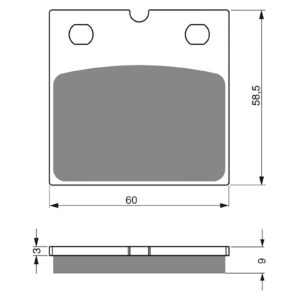 BRAKE PADS GOLDFREN SINTERED SPORTS GF197 - S3 ( PH86 ) - Image 1