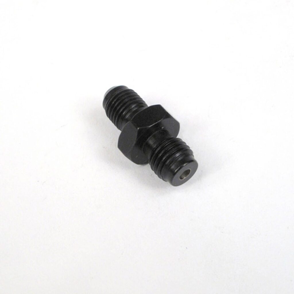 WHITES BRAKE - MALE ADAPTOR 3/8-24TPI-10mmX1.25 - STEEL BLK