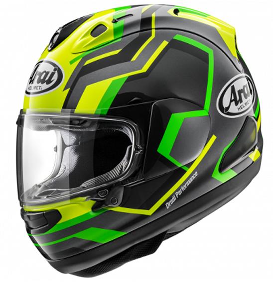 Arai RX-7V Evo RSW Road Helmet Green/ Fluro Yellow