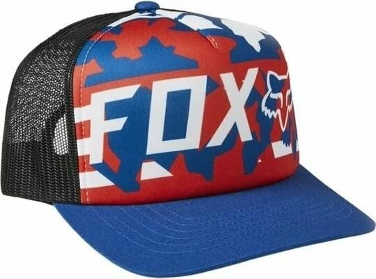 Fox Red White and Tru Cap Royal Blue