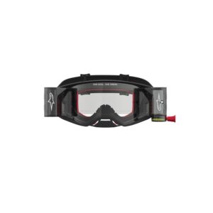 Alpinestars Supertech Firma Rolloff Goggles Black/Silver Clear Lens - Image 3