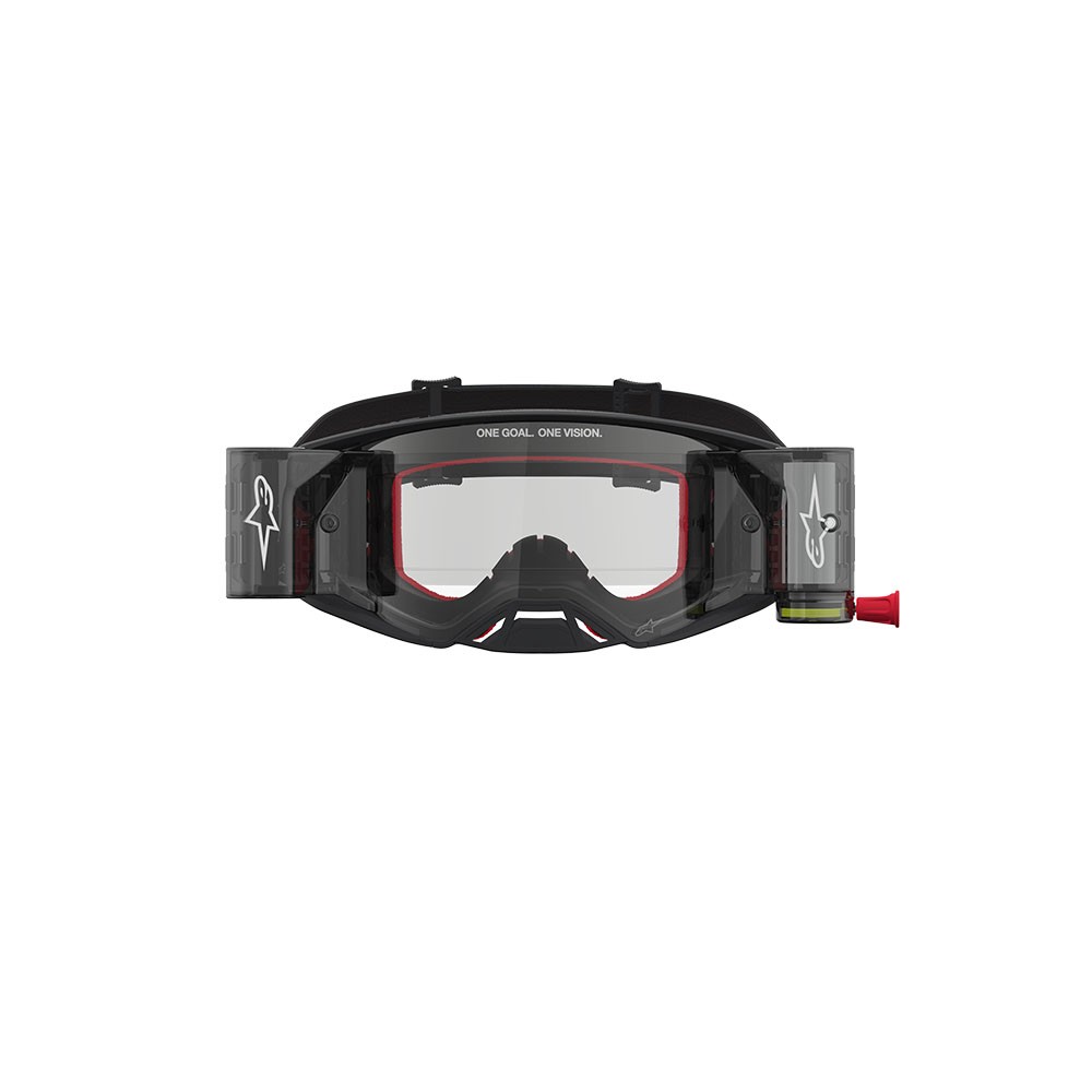 Alpinestars Supertech Firma Rolloff Goggles Black/Silver Clear Lens